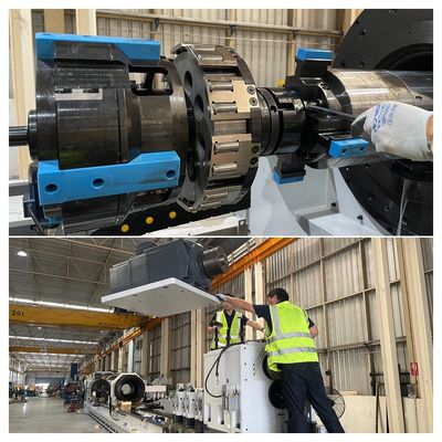 SIEMENS عملية الحفرة الداخلية الكهربائية Skiving Roller Burnishing مع تصميم السكة الحديدية الواسعة للغاية