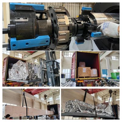 SHOWA CNC أنواع SRB أدوات آلة 100mm 2 رأس حرق سيمنز نظام CNC محرك فولاذ